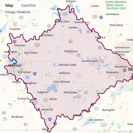 Labor basin map